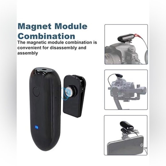 LESNGO 318C Wireless Lavalier Microphone, 20 UHF Channel Lapel Lav Mic Black - Picture 2 of 10